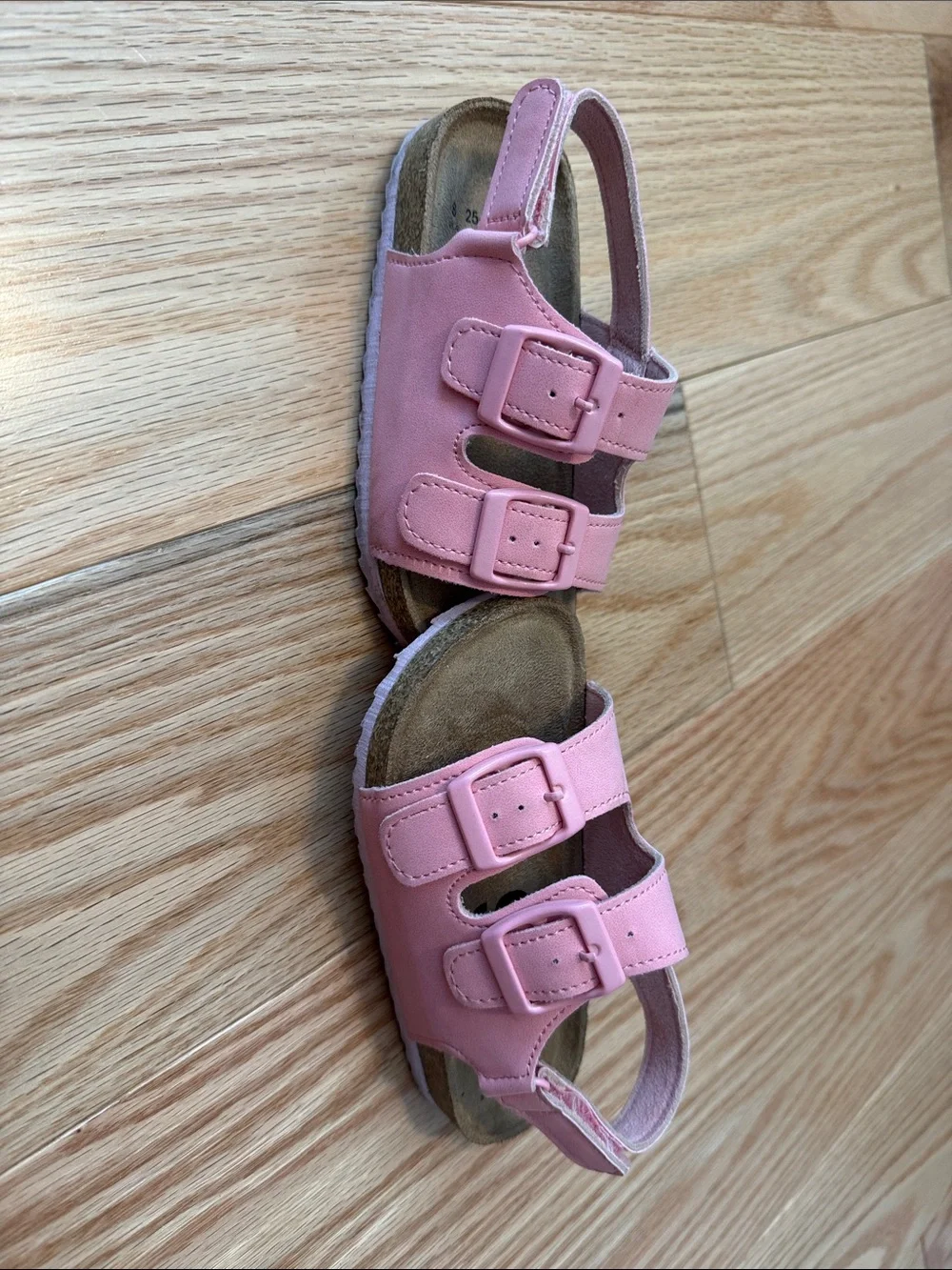Cotton On Kids Light Pink Double-Buckle Sandals